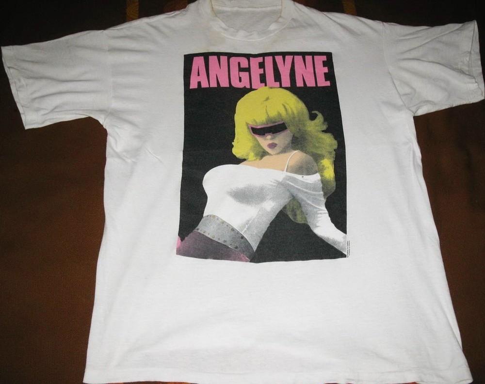 Retro Angelyne Black Glasses Shirt Short Sleeve White Unisex Size S-5XL 1H0601 Unisex T-Shirt XXXXL