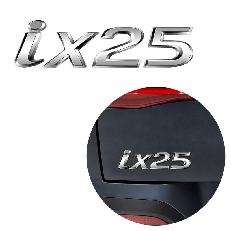 Car Sticker For I30 I40 I10 I20 Ix25 Ix35 N Line Glossy Black Logo Letter Decoration Emblem Rear Trunk Badge Auto Accessories