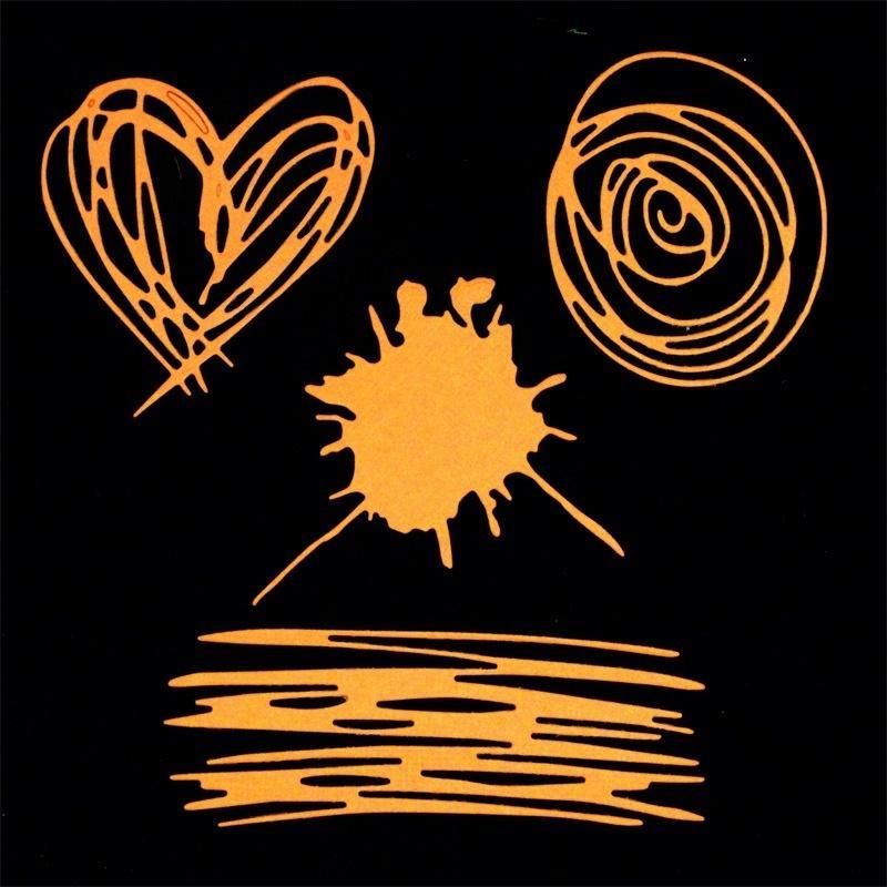 Graffiti Scrapbooking Stanzformen Prägevorlage Ordner Prägung DIY Weihnachtsfest Dekor