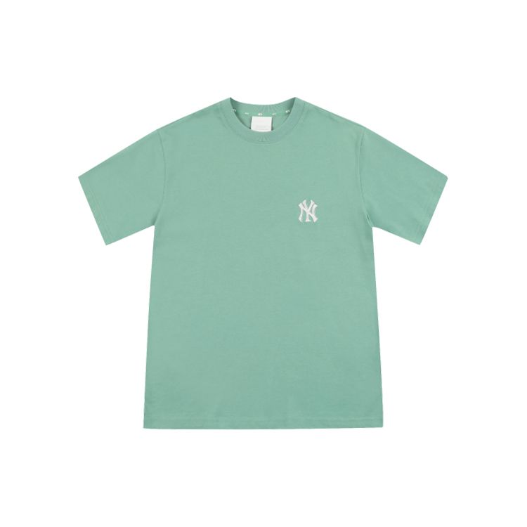 MLB New York Yankees Oversized Casual Loose Fit Round Neck Short Sleeve T-Shirt Unisex Tops Green 31TS03131-50K
