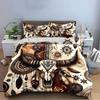 Boho Bull Skull Dreamcatcher Bedding Duvet Cover Set Duvet Cover Pillowcases (1 * Duvet Cover 2 * Pillowcases, Without Duvet Insert)
