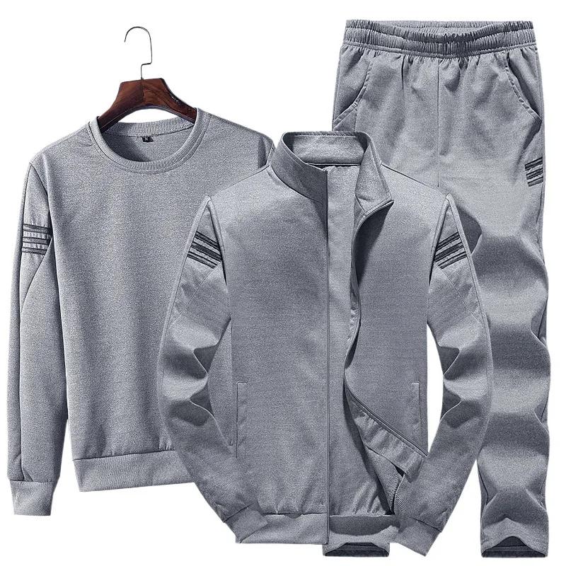 

Осенне-зимний стиль Корейская версия Спортивный костюм мужской Повседневный Спортивный Модный Набор из трех предметов Трансграничный XXL