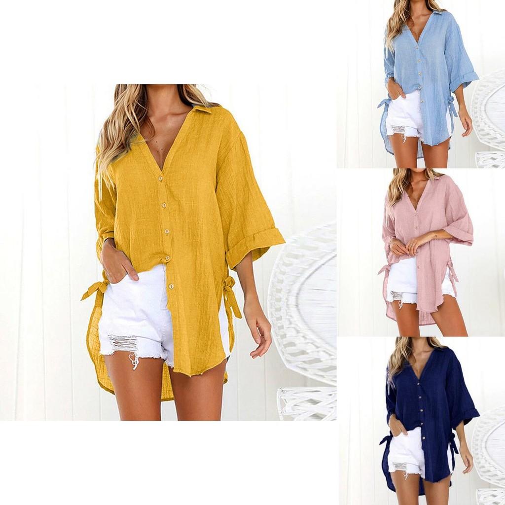 Women's Loose Button Long Shirt Dress With Premium Quality Fabric For Everyday Comfort