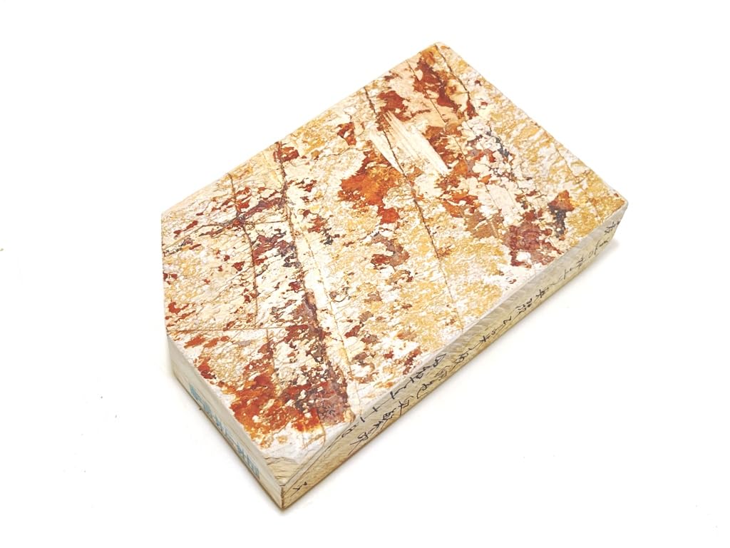 Japanese Natural Whetstone Signed Koppa Kyoto Umegahata Honyama Finishing Stone 557g + Iyo Meito Stone In Higonokami 10-Knife Box Total 748g
