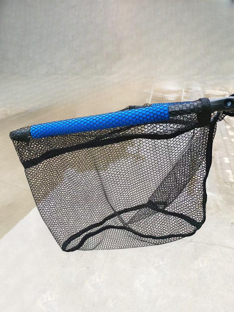 Aluminum Alloy Telescopic Folding Fish Net with Triangular Bag for Portable Wild Fishing