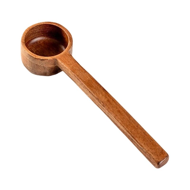 Kaffeelöffel aus Naturholz/Kaffeebrühbecher mit präziser Messung für gleichmäßiges Brühen und natürliche Holzmaserung