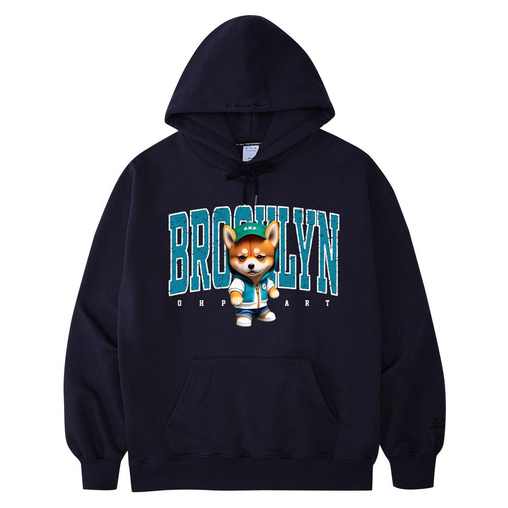 One Hundred Percent Ohp X Harmonia Brooklyn Shiba Inu Basic Heavy Hoodie