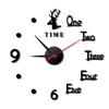 Luminous Wall Clock Modern Design Easy to Install Battery Powered Silent DIY Wall Clock Decoration for Living Room