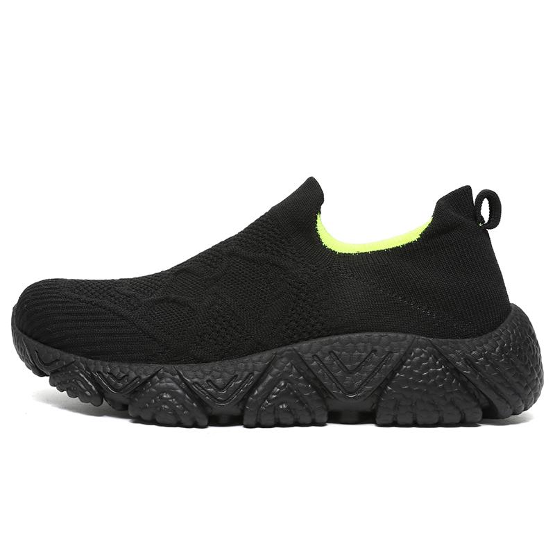 

Мужские легкие дышащие кроссовки повседневная спортивная обувь воздушная сетка удобные простые модные носочные туфли для мужчин 39 чёрный