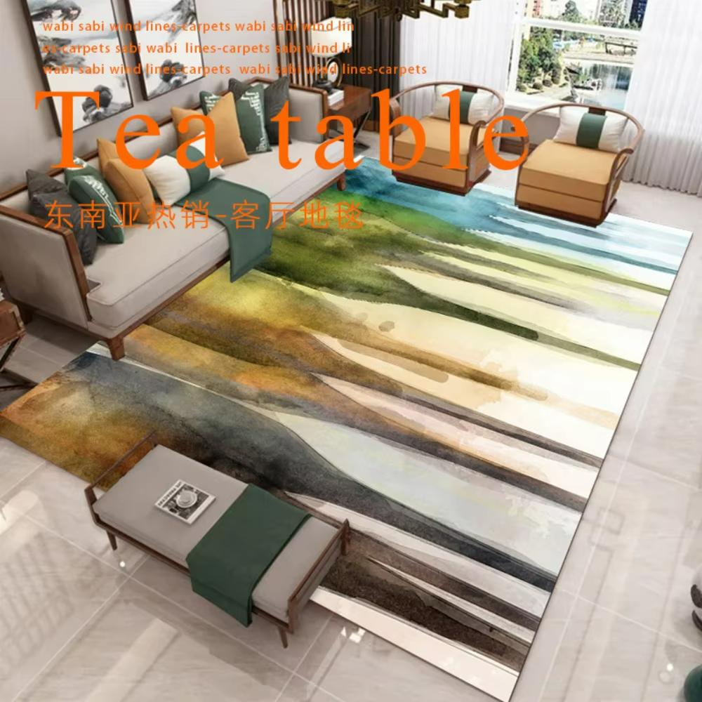 Nordic Moroccan Striped Theme Carpet Modern Geometric Rug for Living Room Bedroom Decor Kitchen Floor Mat Home Easter Gift