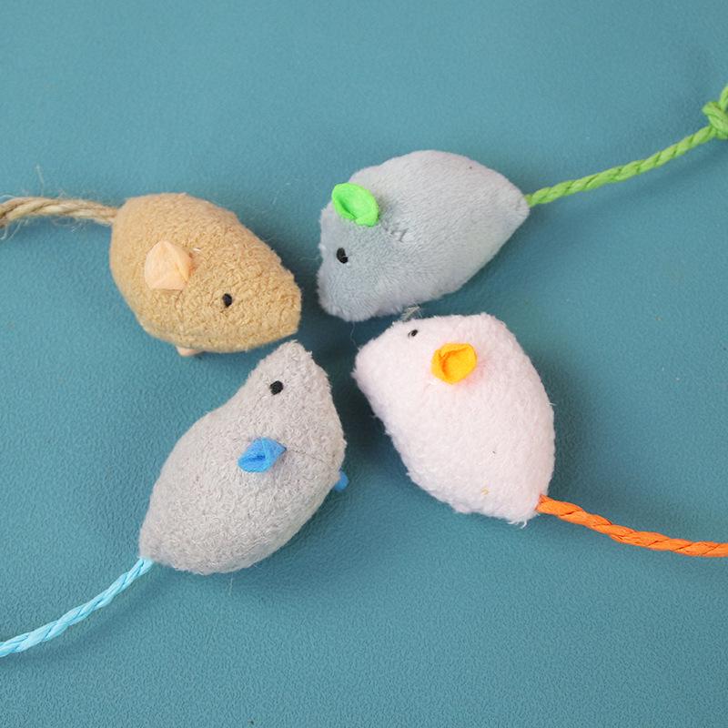 Catnip Mouse Teaser Toys: Scratch & Bite Resistant, Self-Playing Teething Toys for Cats