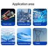 DC5.5mmx2.5mm Right Angle Male Plug Bare End Cable 16AWG Conversion Cord for LED Monitor Cameras Easy Installation