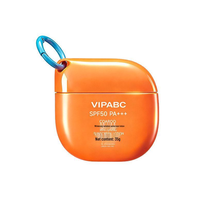 VIPABC SPF50 PA+++ Lightweight Whitening Sunscreen - Refreshing, Non-Greasy UV Protection Whitening Isolation Sunscreen SPF50