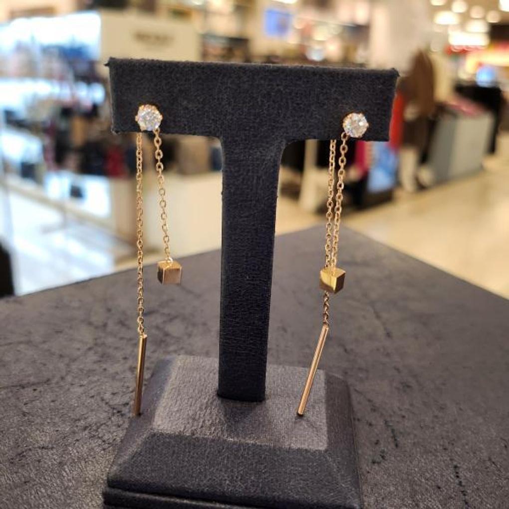 ARTRIA Surgical Steel Drop Earrings EWSSESC0016WHF