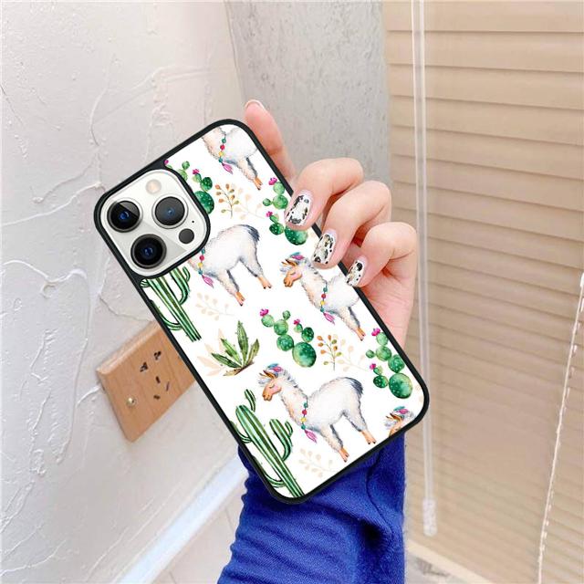 Lama Llama Alpacas Animal Coque Shell For iPhone 17 Air 15 16 14 13 12 Pro Max 11 Pro Max Plus Phone Case Cover