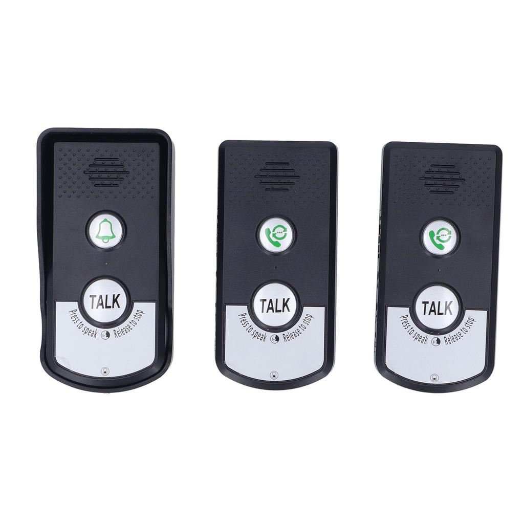 Wireless Intercom Doorbell 1500 Meters 2 Charging Methods Intercomunicador for Home Security