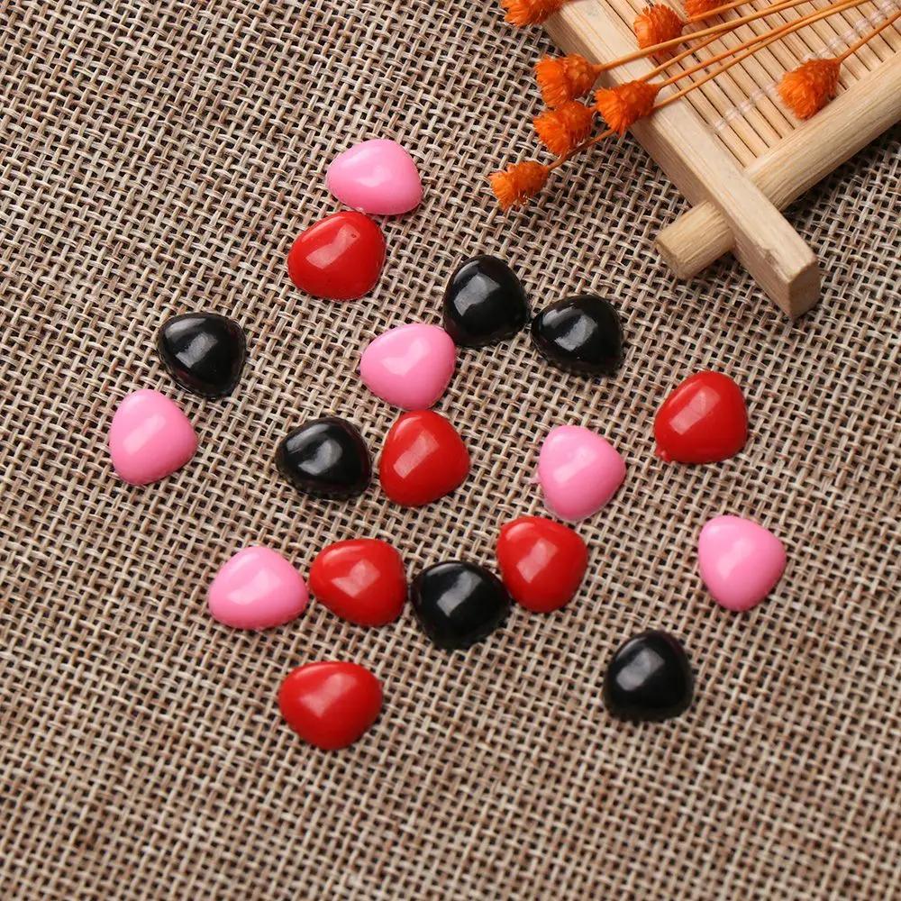 100 Pcs/Bag Triangle Safety Nose For Diy Doll Toy Bear Crafts Plastic Toy Safety Noses Crafts Making Puppet Parts Accessories