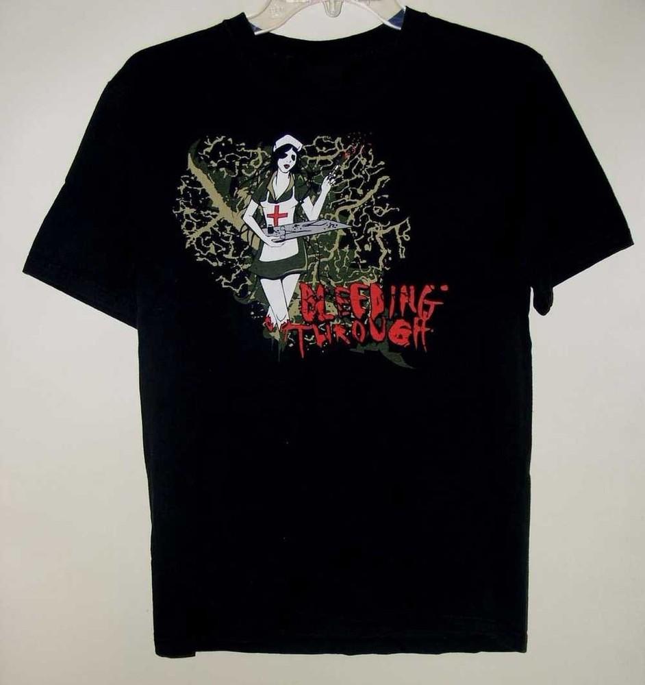 Bleeding Through Concert Tour T Shirt Vintage Adult S5XL ZL677 Unisex T-Shirt XXL