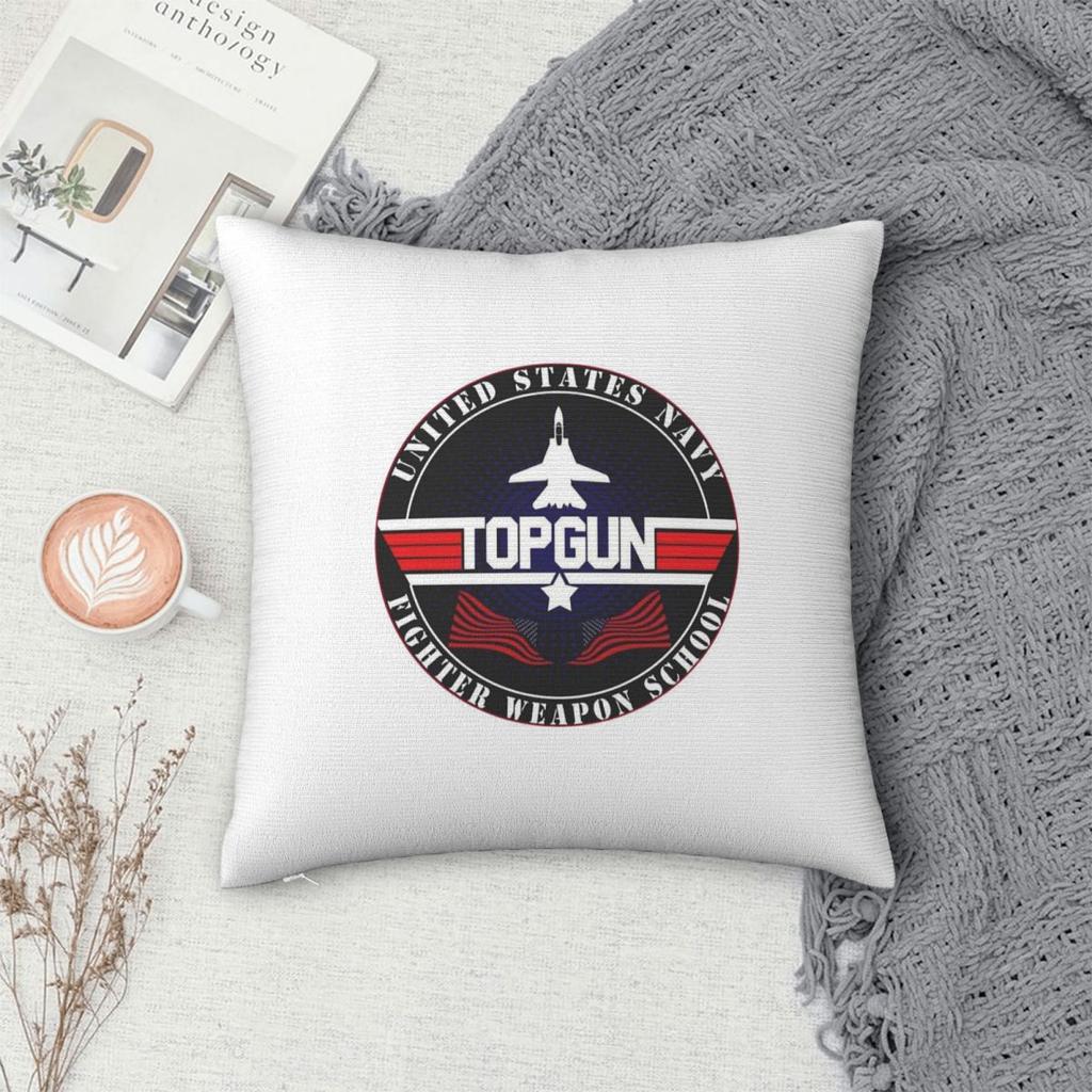 Air Force Fighter Jets Top Gun Tom Cruise Maverick Film Square Pillowcase Cushion Cover Pillow Case Throw Pillow Cover