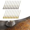 20Pcs Extended Small Wire Brush Cleaning End Brushes Pen Wire Brush Polishing Rotary Tools Accessories Enduring