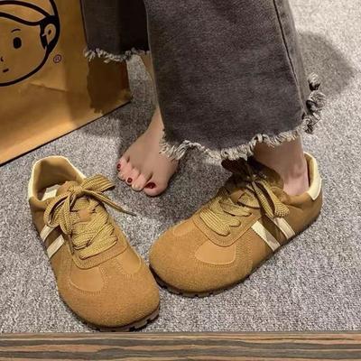 Maillard Forrest Gump Schuhe Damen 2024 Frühling Neue Füße Klein Flacher Boden Lässige Sportliche Board Schuhe Deutsches Training Weiße Schuhe Damen