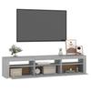 Vidaxl TV Cabinet with LED Lighting, Sonoma Grey, 180X35X40 Cm