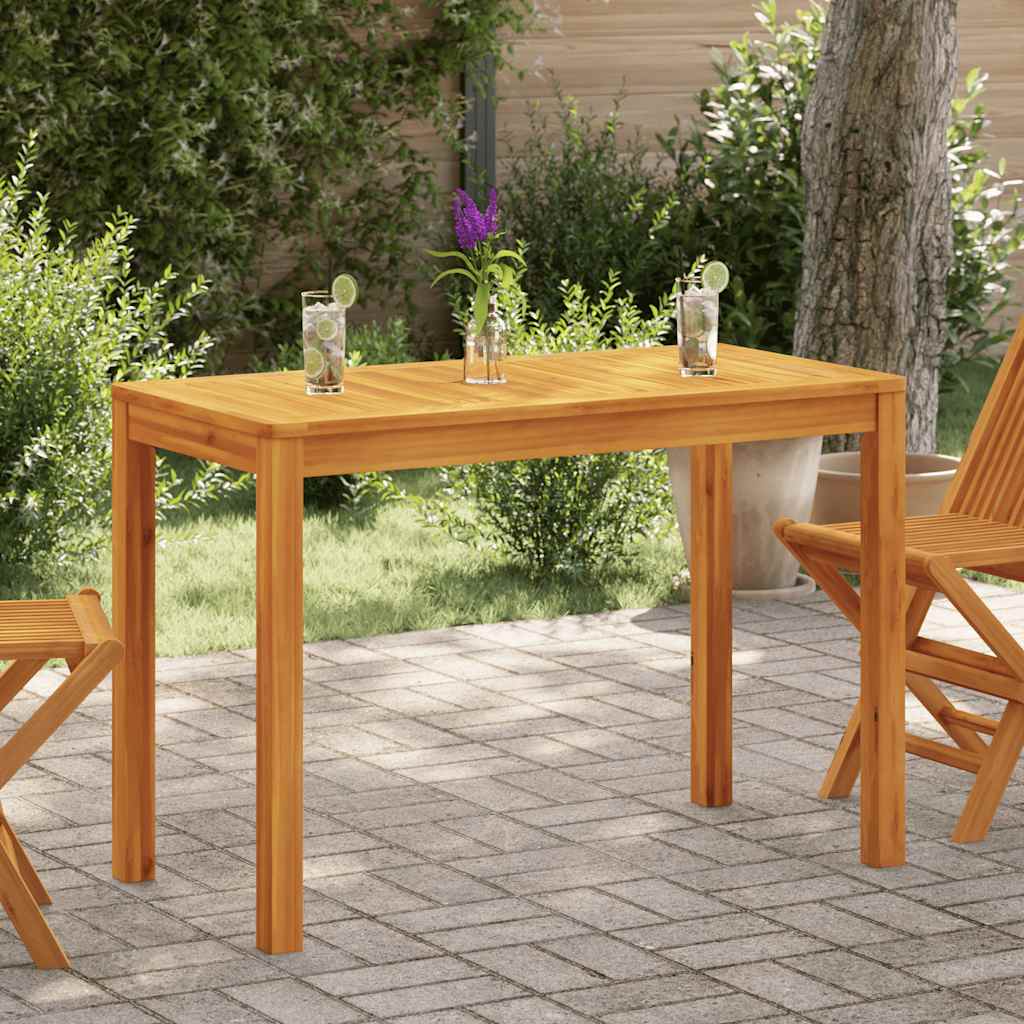 Garden Dining Table 110x55x75 Cm Solid Acacia Wood