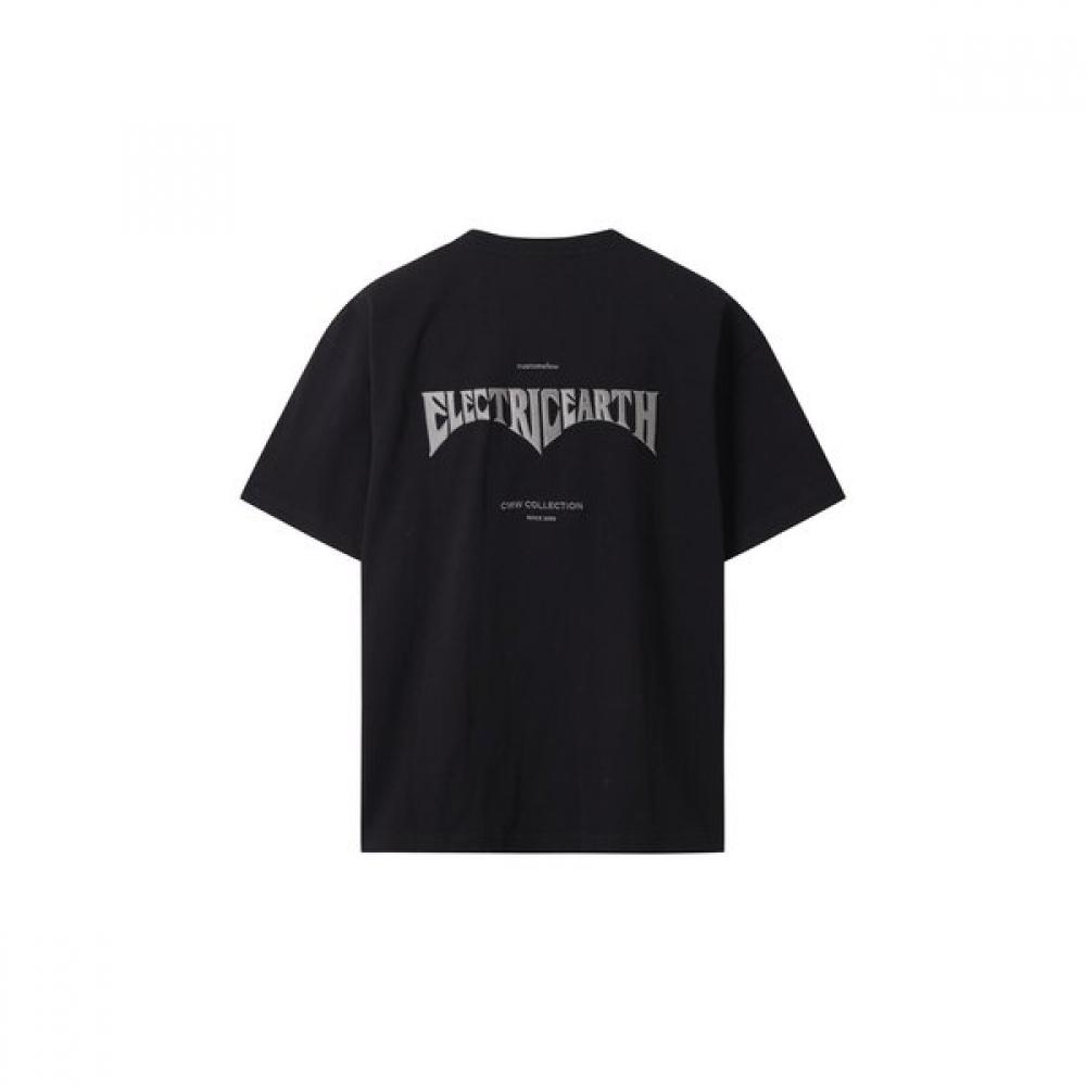 CusTomellow Black Graphic T shirT cwTam25424bkx
