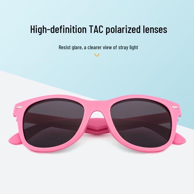 Children's Polarized Silicone Sunglasses with UV Protection - Comfortable Sun Protection for Boys and Girls