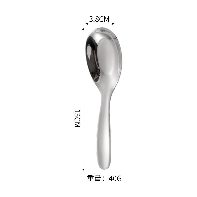 2pcs cartoon animals Baby Teaspoon Spoon Food Feeding Fork Utensils Set Stainless Steel Kids Learning Eating Habit Tableware