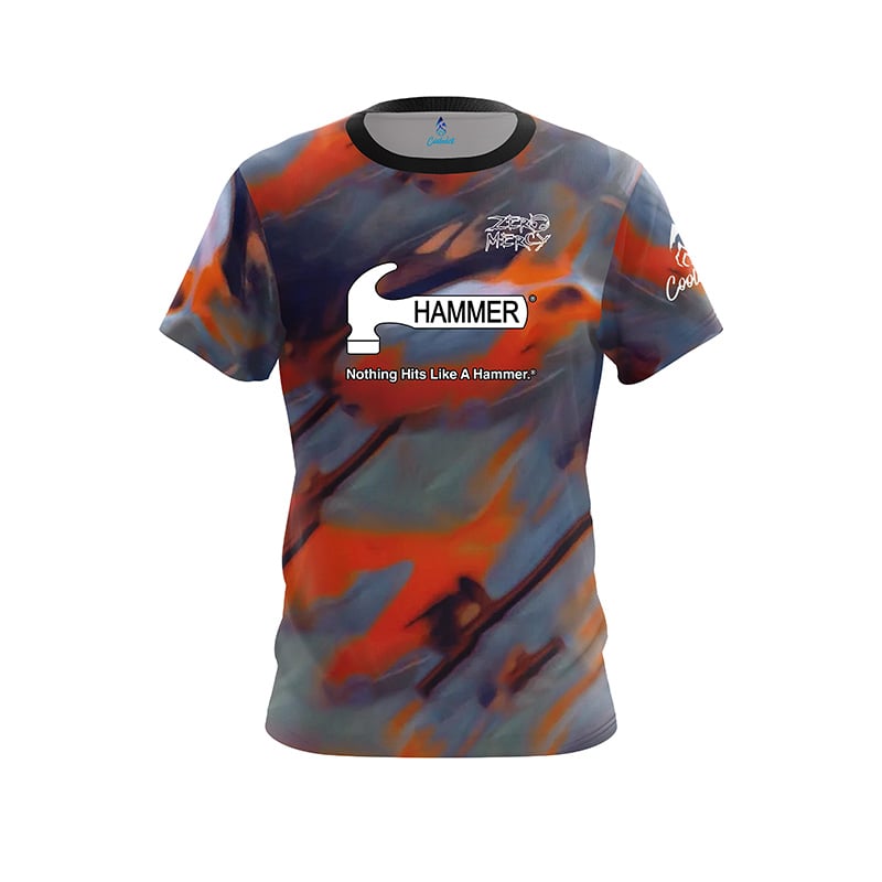 Neues Herren Hammer Eiswaffel-Kegel-Split-Print Bowling-Trikot Kurzarm Performance Sport-T-Shirt Fan Lässige Streetwear Oberteile