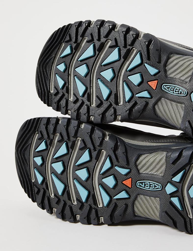 KEEN Targhee III Mid WP Waterproof Trekking Size Women's Shoes, Magnet/Atlantic Blue, 25.5cm