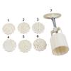 Plasic 7pcsset Round 3d Moon Cake Molds Diy Flowers Pattern 50g Moon Cake Makers Bakery Tools