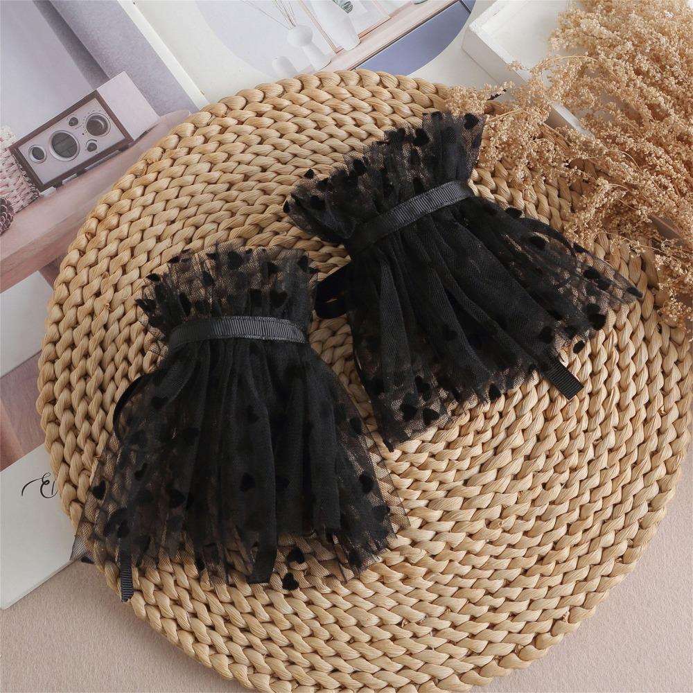 Кружево Кружево Запястье Черный/Белый Накладные Рукава Манжеты Новые Лолита Накладные Рукава Свадьба чёрный