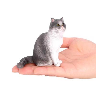 Simulation Static Pet Animal Solid Static Home Felinae Ornament British Shorthair Cat Model Pet Cat Action Figure Decoration