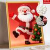 Christmas Pearl Painting Kit Handmade DIY Santa Claus with Tree Home Decoration Painting