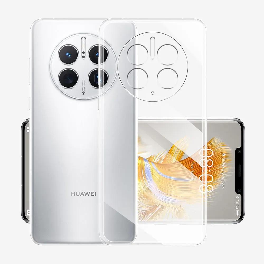 For Huawei Mate 50 Pro Case Clear Silicone Soft TPU Back Cover For Huawei Mate 50 Funda For Huawei Mate 50 E Transparent Coque