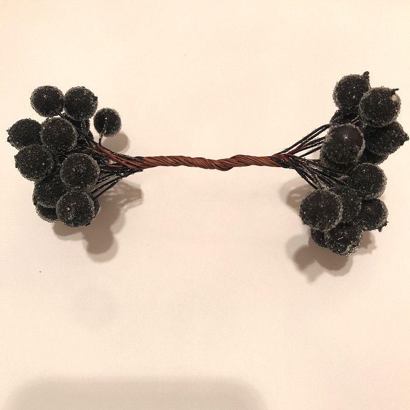 Mini Weihnachts-Schaum Vereiste Frucht Künstliche Stechpalmenbeere Blume Für Elegante Heimdekoration