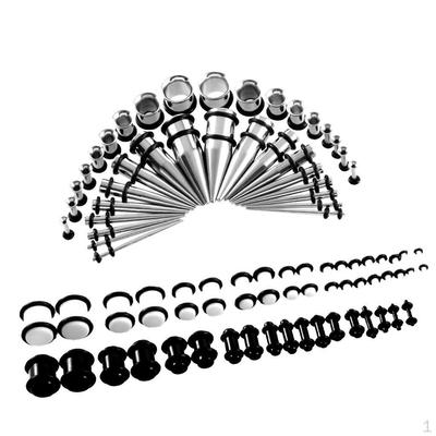 36 Paar Punk Rock Ohrstöpsel Expander Kit Taper Stretcher Dehner Dehnen