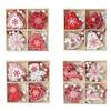 Christmas Tree Ornaments Red And White Christmas Ornaments