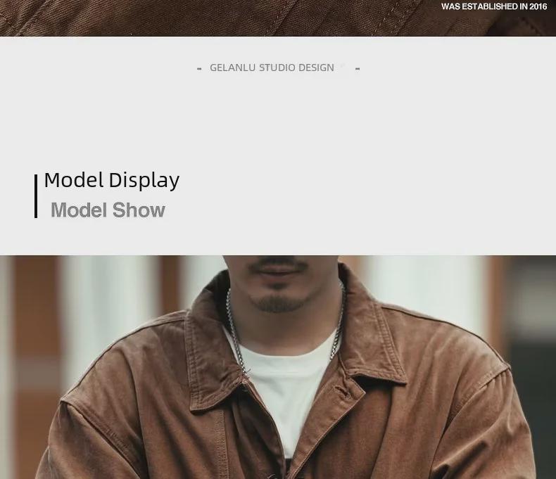 Ανδρικό Ρετρό Τζιν Μπουφάν - Ευέλικτο, Στυλάτο Ρούχο Εργασίας για Άνοιξη και Φθινόπωρο