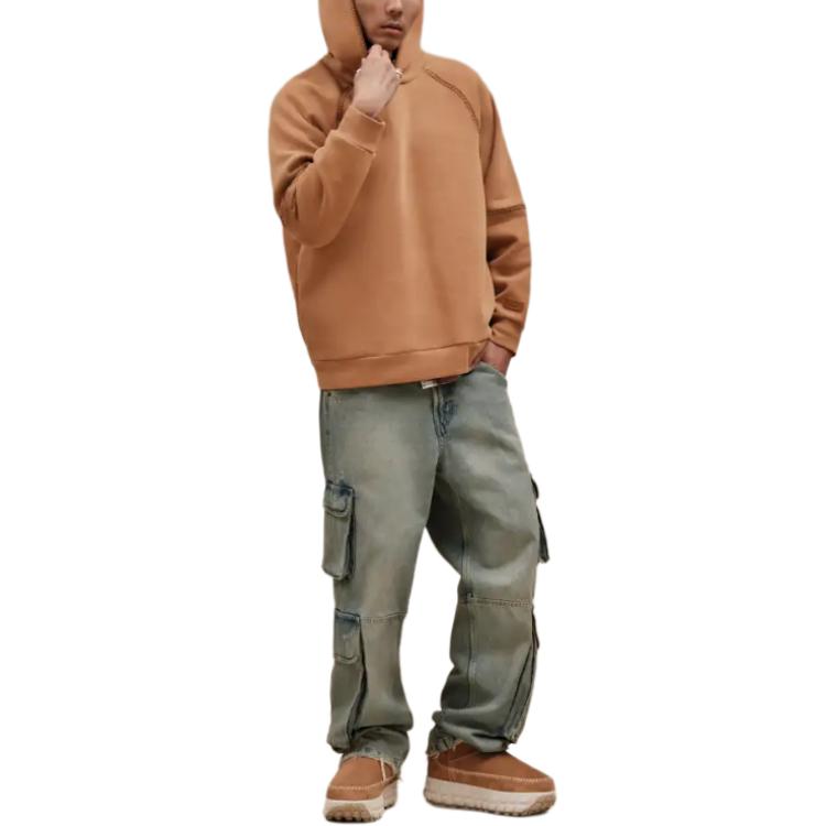 UGG Solid Color Hooded Long Sleeve Sweatshirt Unisex tops Brown 1158751-CHE
