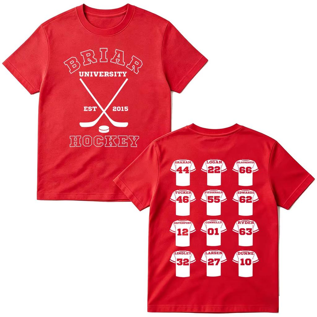 2026 Summer Fashion Trendy Tee Off Campus TV Series T-shirts Briar University Hockey Men Women Clothing Fashion Hip Hop T-shirt