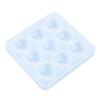Small Crystal Silicone Mold with 9 Holes Silicone Craft Molds Beautiful Heart Shaped Chocolate Molds Silicone