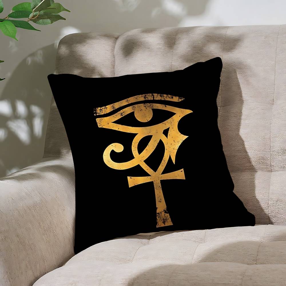 Ancient Egypt Anubis Customizable Square Pillowcases Stylish And Soft Perfect For Beds Cars And Sofas