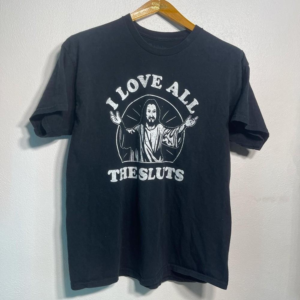 

Retro “I Love All The Sluts” Danny Duncan Style SkaterUnisex TShirt S5XL Unisex T-Shirt XXL