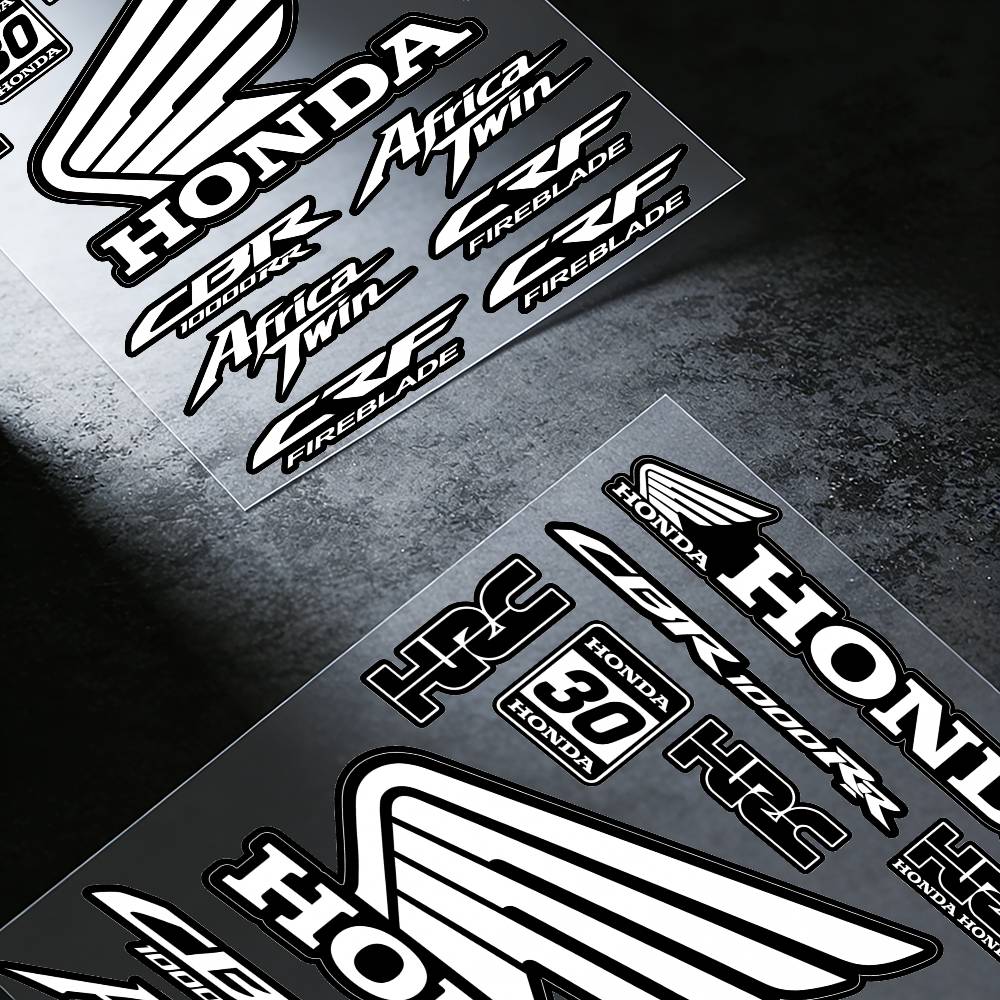 WKB5  FOR HONDA RACING Multi Scene Waterproof Reflective Scratch Cover Stickers Fit Auto Motorcycle Helmet Refrigerator Water Cup