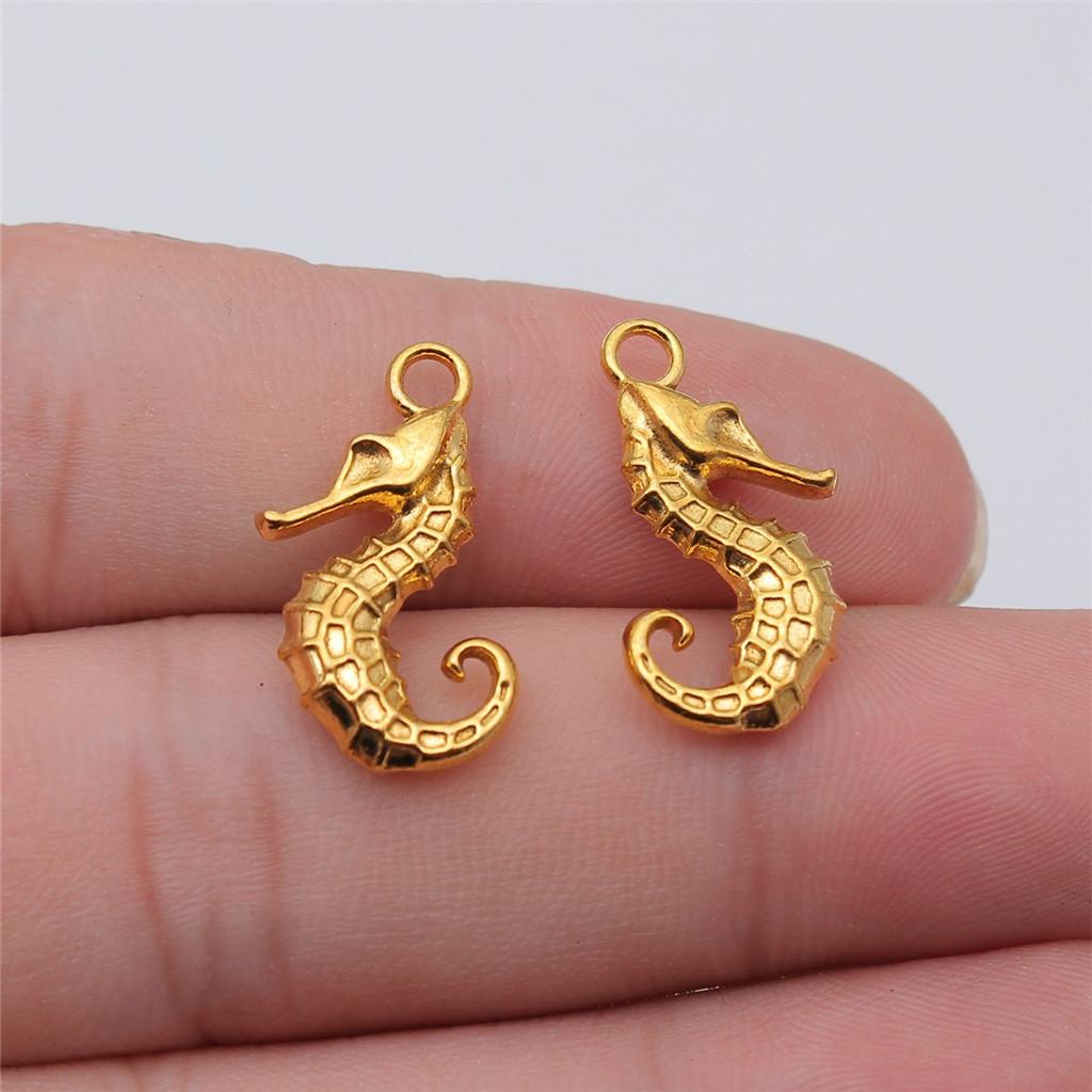 Octopus Seahorse Crab Shrimp Marine Life Charm Antique Bronze Zinc Alloy Jewelry Making Supplies Couple Style