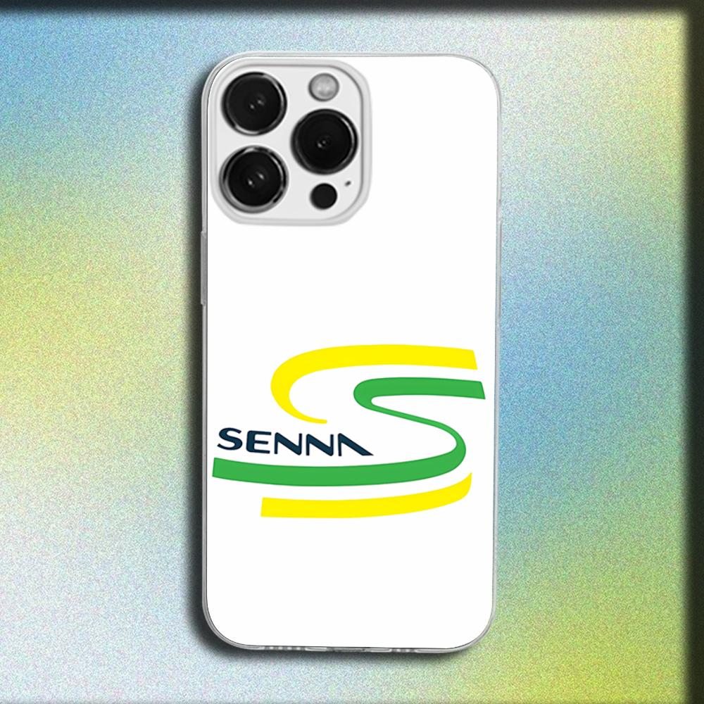 A-Ayrton Senna Phone Case For iPhone 16,15,14,13,12,11 Plus,Pro,Max,XR,XS,Plus,SE,Mini Transparent Soft Cover