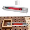 Workbench Tail Vise Clamp with for Quick Release CNC Aluminum Alloy Anodized Body 28.8cm X 6.5cm X 2.9cm Dimensions
